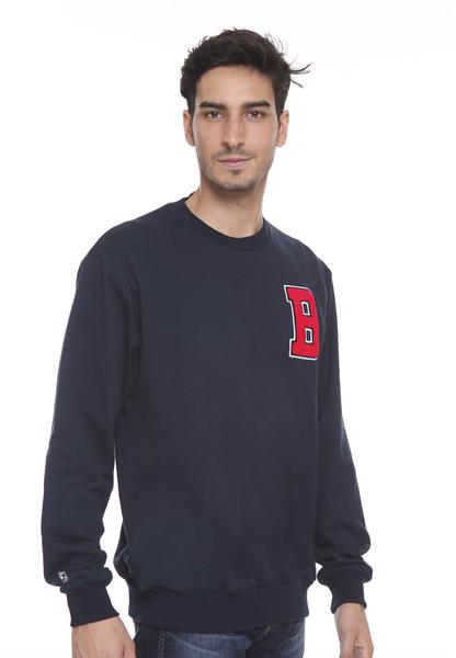 BLP-SC001/SWEATER E INITIAL B NAVY