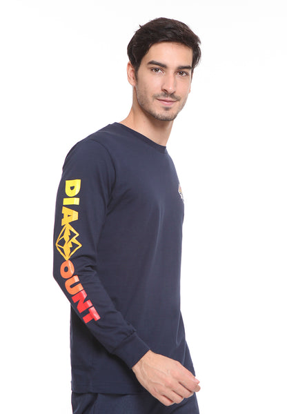 BLP-SE007 / BLOOP TSHIRT E LS GRADIENT NAVY BLUE M