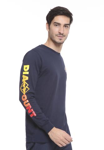 BLP-SE007 / BLOOP TSHIRT E LS GRADIENT NAVY BLUE M