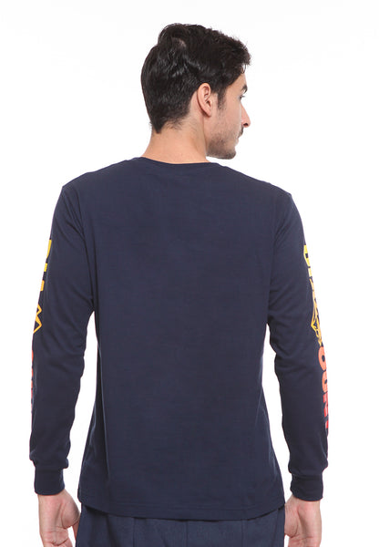 BLP-SE007 / BLOOP TSHIRT E LS GRADIENT NAVY BLUE M