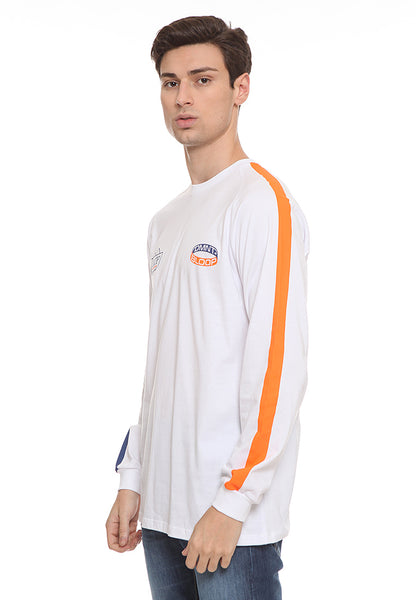 BLP-SL005 / BLOOP TSHIRT LS HD ROUNDLIST WHITE M