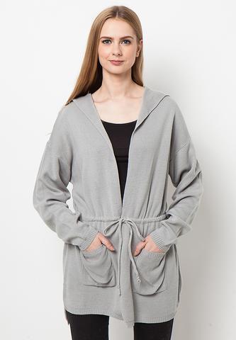 ELW-PK001/CARDIGAN-SR-KNITT-PRISA-TL-GREY-F