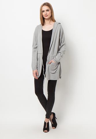 ELW-PK001/CARDIGAN-SR-KNITT-PRISA-TL-GREY-F