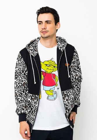 END-OL003/JACKET-I-OLIVER-LEOPARDPOCKET-BLACK-M