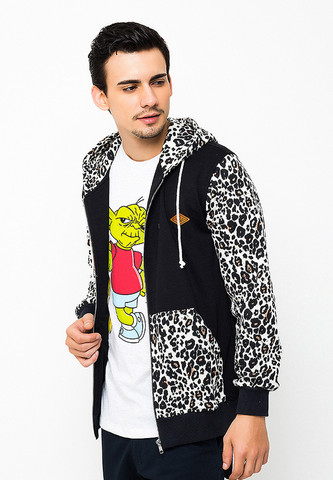 END-OL003/JACKET-I-OLIVER-LEOPARDPOCKET-BLACK-M