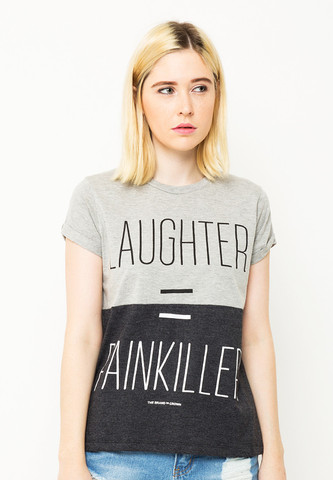 END-OL012/TSHIRT-H-LAUGHTER-M.GREYBLACK-F