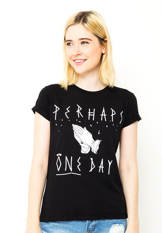 END-OL013/TSHIRT-H-PERHAPS-BLACK-F