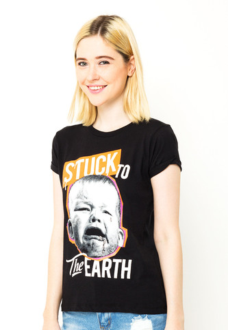 END-OL014/TSHIRT-H-STUCKTOTHEEARTH-BLACK-F