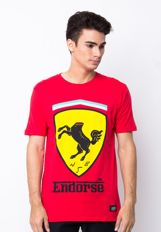 END-PB016/TSHIRT-WL-FERRARI-RED-M