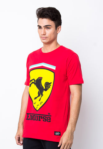 END-PB016/TSHIRT-WL-FERRARI-RED-M