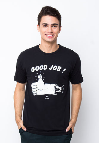 END-PB017/TSHIRT-WL-GOODJOB-BLACK-M