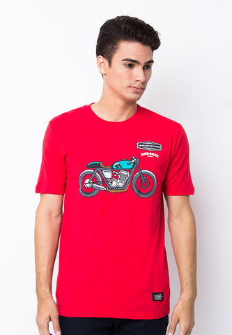 END-PB018/TSHIRT-WL-BIKECROWN-RED-M