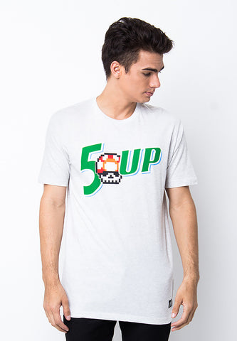 END-PB019/TSHIRT-WL-7UPCOVER-MISTYWHITE-M