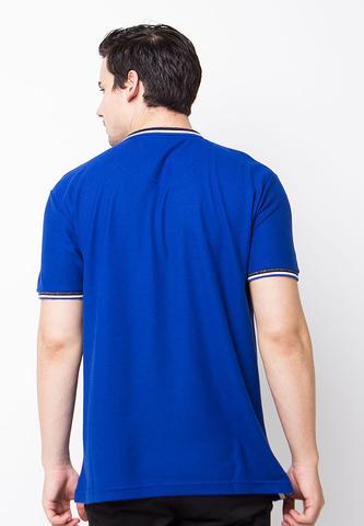 END-PE006/POLOSHIRT-E-LOGO-ST-ROYALBLUE-M