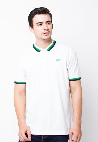 END-PE009/POLOSHIRT-E-NDRSLOGO-ST-WHITE-M