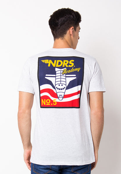 END-PF128/TSHIRT-H-ACADEMY05-MISTYWHITE-M