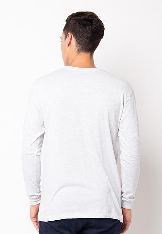END-PG015/TSHIRT-E-LS-CREWNECK-MISTYWHITE-M