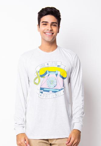 END-PH008/TSHIRT-H-LS-PATIENCE-MISTY WHITE-M