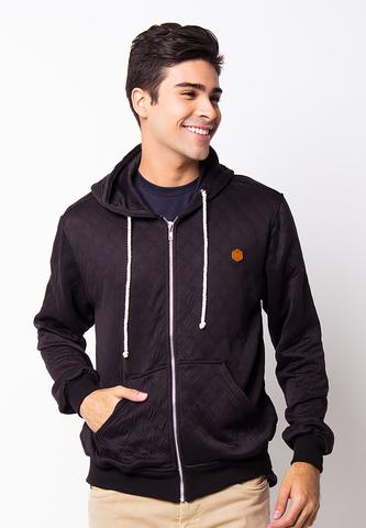 END-PH011/JACKET-I-ZIPPER-BLACK-QUILTED-M