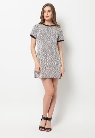 END-PL008/DRESS-R-IVANKA-MTF-BLACKWHITE-F