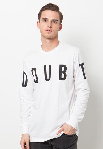 END-QA002/TSHIRT-WL-LS-DOUBT-WHITE-M