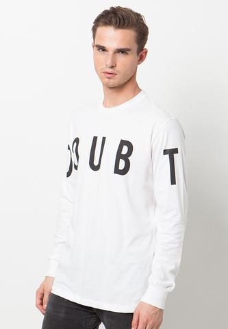 END-QA002/TSHIRT-WL-LS-DOUBT-WHITE-M