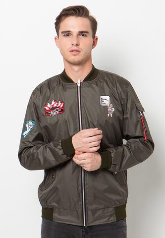 END-QA009/JACKET-I-BOMBER-SHOW-BDR-ARMY-M