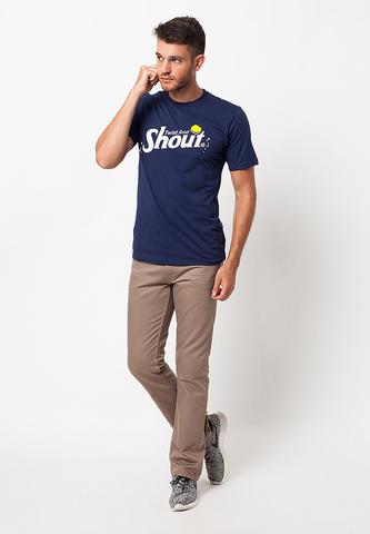 END-QA017/TSHIRT-WL-SHOUT-DARKBLUE-M