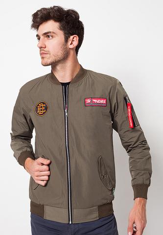 END-QC006/JACKET-I-BOMBER-MASON-BDR-GREEN-M
