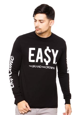 END-QK005/TSHIRT-E-LS-EASY-BLACK-M