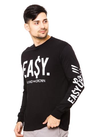 END-QK005/TSHIRT-E-LS-EASY-BLACK-M
