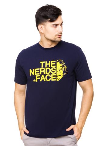 END-QK006/TSHIRT-E-FACE-NAVYBLUE-M