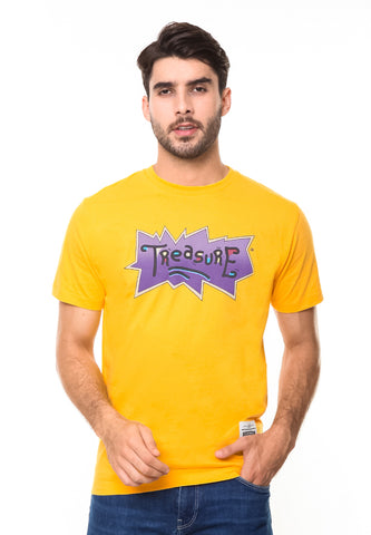 END-RE007/TSHIRT-SYN-TREASURE-YELLOW-M