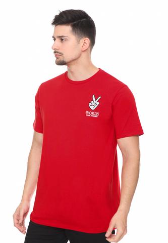 END-RF032/TSHIRT SYN WORDS RED M