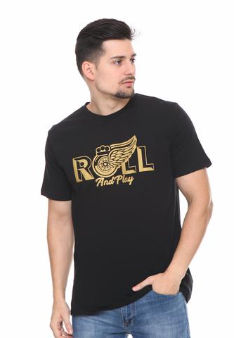 END-RF042/TSHIRT SYN ROLLANDPLAY BLACK M
