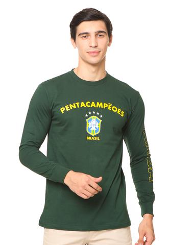 END-RG002 / TSHIRT SYN LS BRAZIL GREEN M