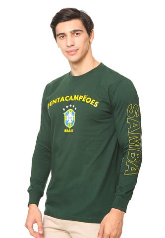 END-RG002 / TSHIRT SYN LS BRAZIL GREEN M