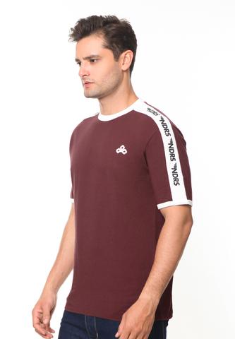 END-RG007/TSHIRT SYN NDRS STRIPE MAROON-M