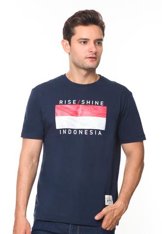END-RH001/TSHIRT SYN RISE SHINE NAVYBLUE-M