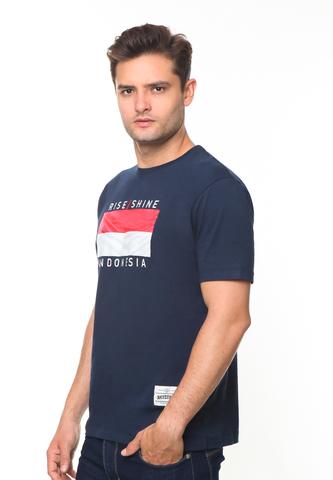 END-RH001/TSHIRT SYN RISE SHINE NAVYBLUE-M