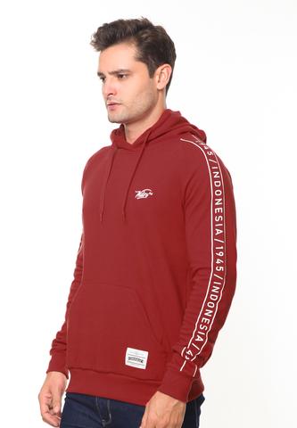 END-RH008/SWEATER ED RED45 HOODIE RED-M
