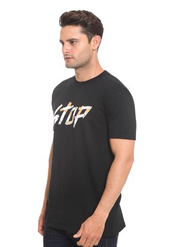 END-RI007/TSHIRT H STOP CIGARETS BLACK M