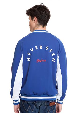 END-RJ005 / JACKET E BASEBALL ZIPPER NDRS COLD BLUE M