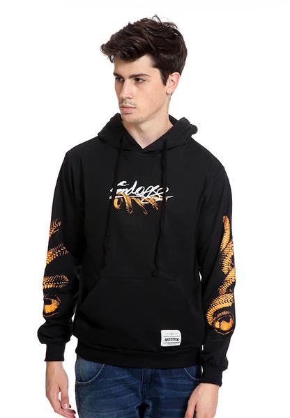 END-RK007/SWEATER HOODIE SNAKE BLACK M