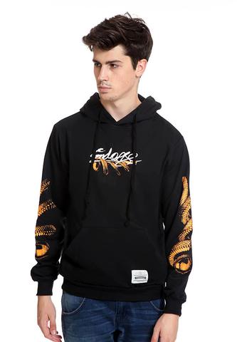 END-RK007/SWEATER HOODIE SNAKE BLACK M