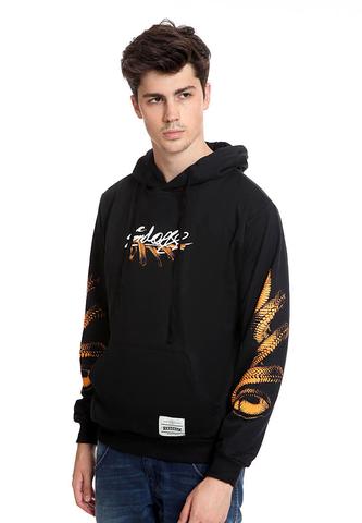 END-RK007/SWEATER HOODIE SNAKE BLACK M
