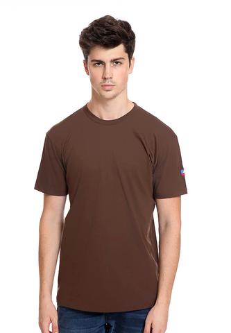 END-RK011/TSHIRT H FLAG BASIC BROWN M