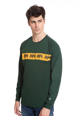 END-RK026/TSHIRT H LS LION SIGN GREEN M