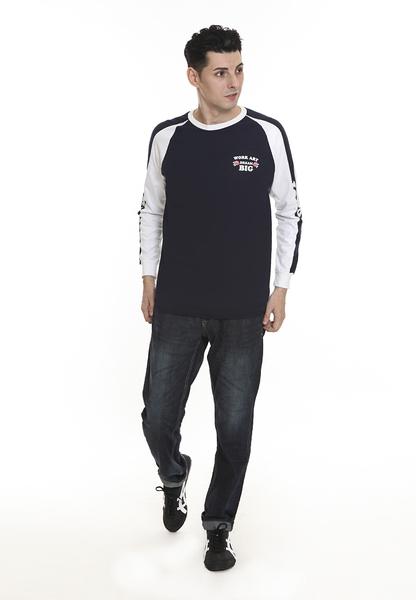 END-RL007/TSHIRT E LS WORK ART DREAM BIG NAVY M
