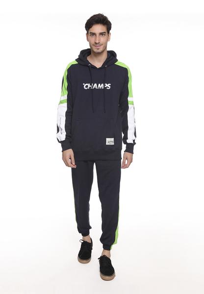 END-SD002/PANTS I CHAMPS JOGGER NAVY GREEN M